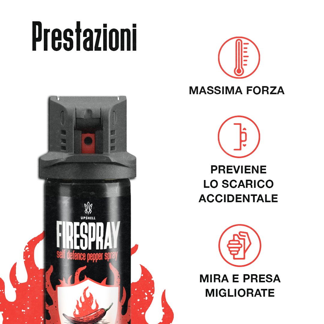 Spray Peperoncino Legale Antiaggressione 20ML - Upshell Defence